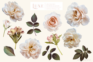 Luxe Oil Paint Floral Graphics