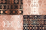Rose Gold Tribal Seamless Patterns, a Pattern Graphic by PrintablesByFranklyn (Thumbnail 6 of 6)
