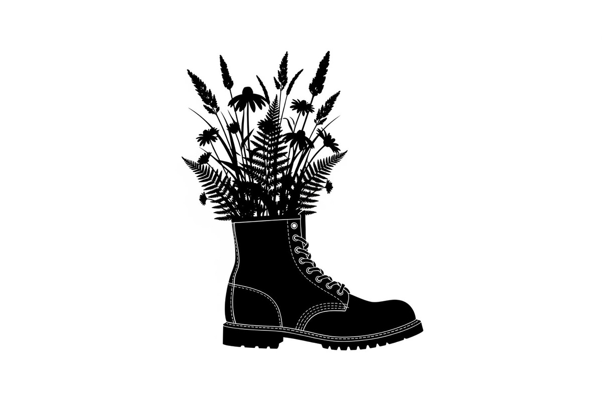 Floral Boot Silhouette Bundle, an Illustration by Gaye Art (Photo 4 of 31)