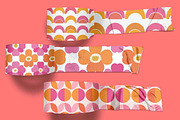 Pink & Orange Retro Scandi Geometric, a Pattern Graphic by Pattern Whimsy (Thumbnail 5 of 8)