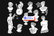 Ancient Empire: Sculptures & Columns, a Decorative Illustration by PixelAesthetic (Thumbnail 9 of 9)