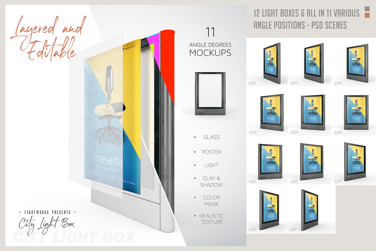Light Board - 123 Mockups & 6 Scenes, a Mockup by TVartworks (Photo 9 of 27)