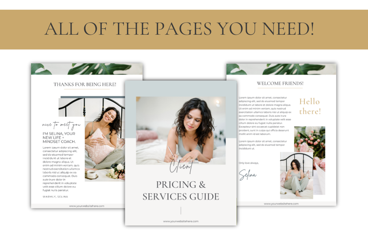 Pricing & Services Guide Selina & Co, a Templates & Theme by Lady Boss Studio (Photo 4 of 9)
