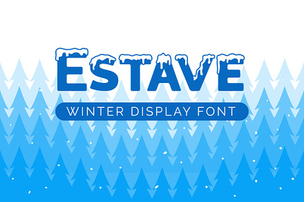 Estave - Winter display font, a Font by Mightyfire
