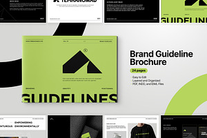 A4 Modern Brand Guideline Template, a Branding & Logo Template by TMint Play
