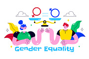 10 Gender Equality Illustration, a Person Illustration by denayunebgt (Thumbnail 4 of 4)