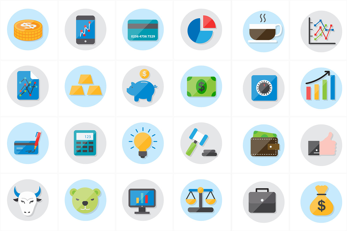 Flat Icons For Business Icons, an Icon by Karawan (Photo 2 of 2)
