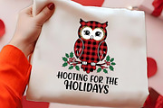 Hooting For The Holidays Owl PNG Art, a Seasonal Illustration by CrexoraLab (Thumbnail 2 of 4)