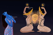 LUNALOGIA. Cosmic goddesses, a Person Illustration by Chikovnaya (Thumbnail 13 of 14)