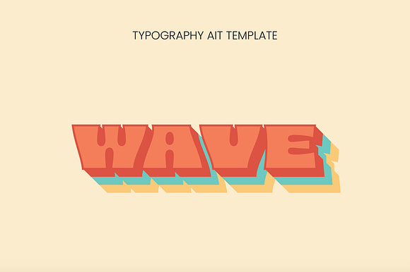 Retro Layered Block Text Effect preview 4