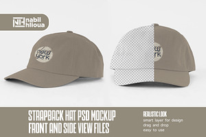 Strapback Hat Mockup PSD Template