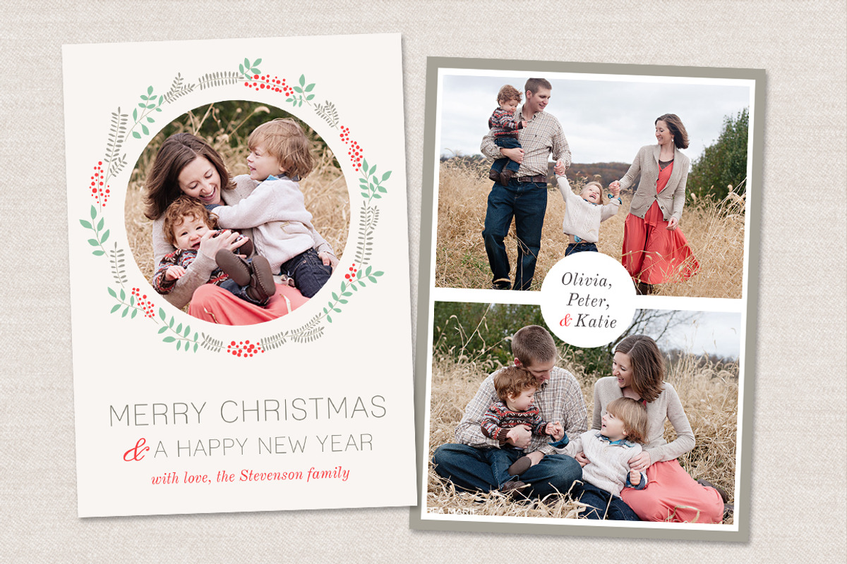 Christmas Card Template CC010, a Card Template by OtoStudio