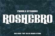 Roshebro, a Serif Font by QR Design Studio (Thumbnail 1 of 7)