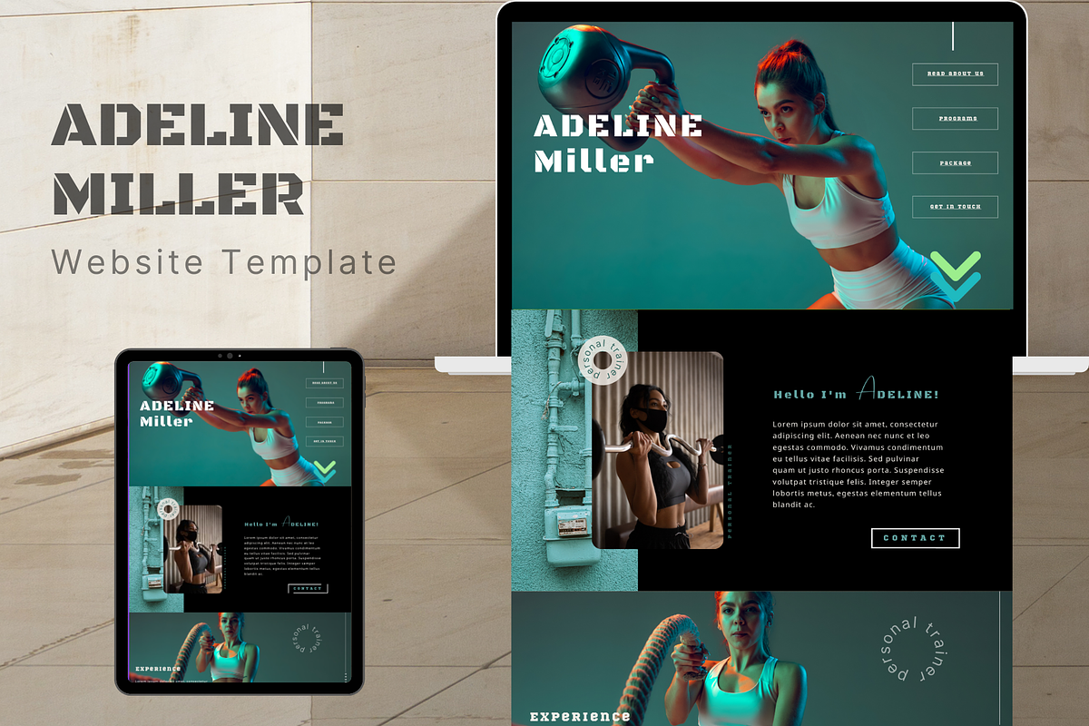 Create Your Fitness Website Now, a Websites & App Template by Prodesign (Photo 2 of 5)