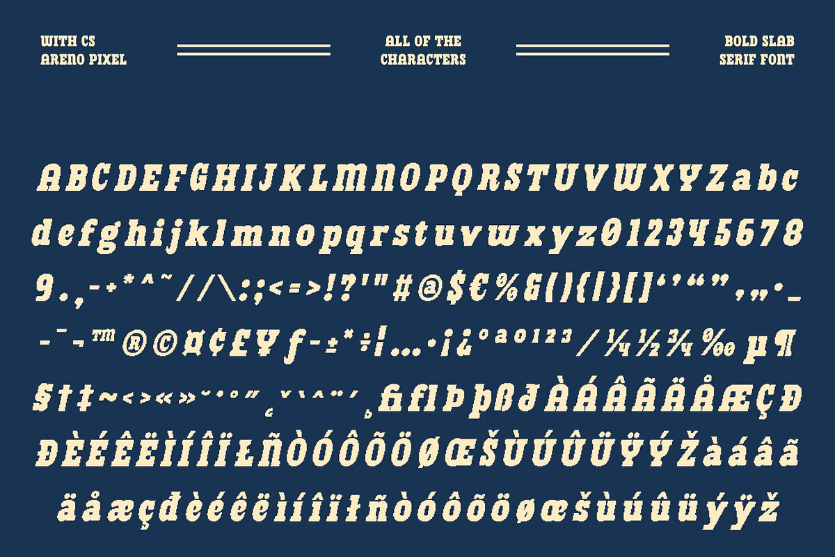 CS Areno Pixel, a Slab Serif Font by Craft Supply Co. (Photo 8 of 8)