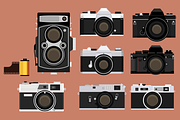 Vintage Camera Bundle, an Illustration by JD Creative (Thumbnail 1 of 2)