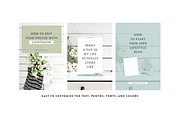 Magnolia Pinterest Templates, a Social Media Template by Coded Creative (Thumbnail 2 of 6)