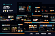 Fashion Brand Google Slides Template, a Presentation Template by QR Design Studio (Thumbnail 1 of 3)
