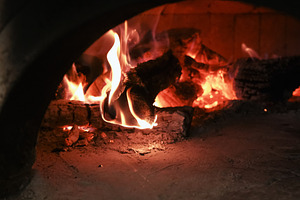 Kitchen fireplace traditional oven old stove flame, a Background Photo by Photo Drive Studio
