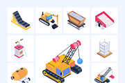 Mining Machinery Isometric Icons, an Emoji Icon by Vectors Market (Thumbnail 7 of 9)