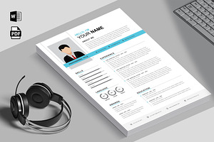 CV Template Minimalist Professional, a Resume Template by Blue Digital Studio