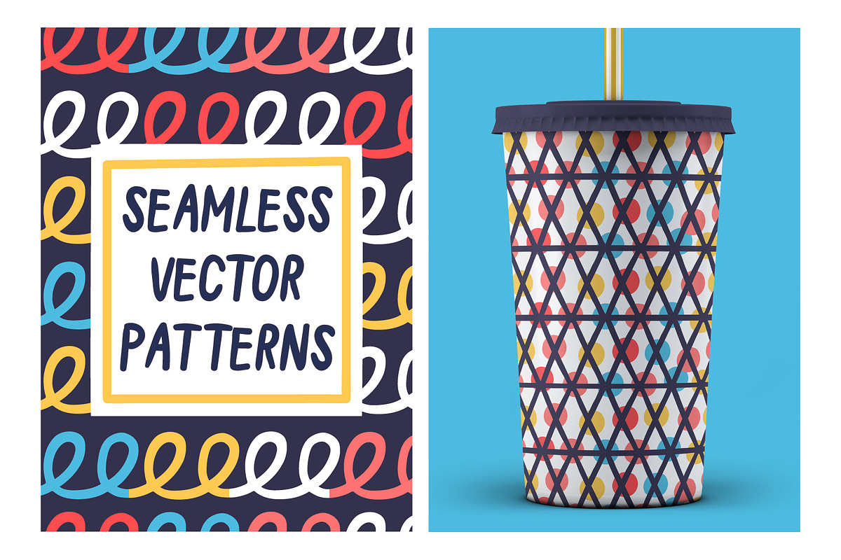 6 DOODLE PATTERNS, a Pattern Graphic by Nastya Tkachova (Photo 4 of 5)