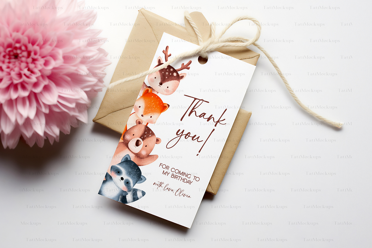 Gift Tag Mockup, 2x3.5 Tag Mockup, a Product Mockup by TatiMockup (Photo 3 of 6)