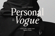 Personal Vogue, a Font by DzikrulAulia (Thumbnail 1 of 12)
