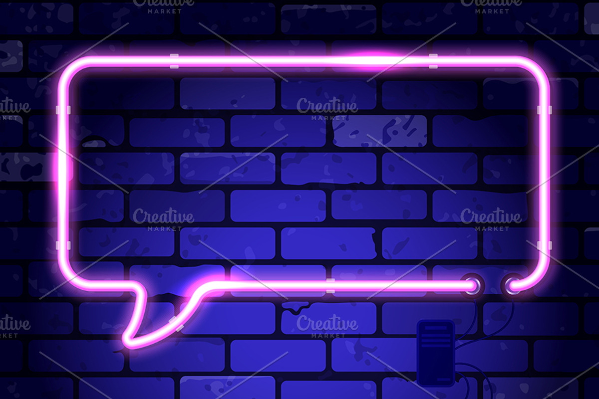 Neon Signboards Frame Alphabet, a Decorative Illustration by TAlex (Photo 4 of 6)