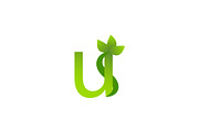 Letter U Natural Logo, a Branding & Logo Template by Salman Shop (Thumbnail 1 of 2)
