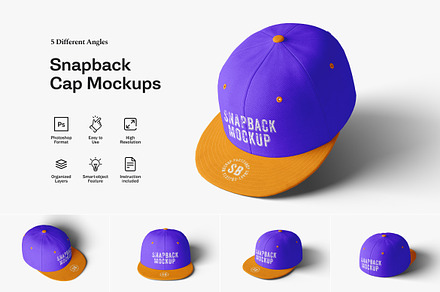Snapback Cap Mockups