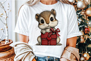 Whimsical Valentine Squirrel Clipart, an Animal Illustration by Sublimation Artist (Thumbnail 5 of 6)