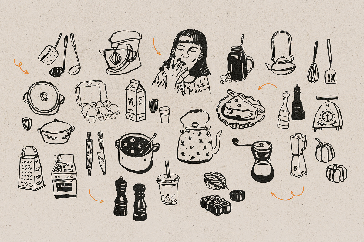 Food and Drinks Illustrations, a Food Illustration by iStar Design (Photo 7 of 17)