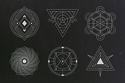 24 Sacred Geometry Vectors, an Object Graphic by Tugcu Design Co. (Thumbnail 2 of 5)