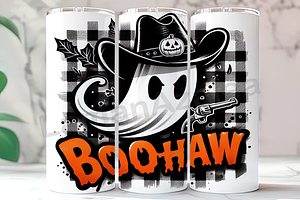 Retro Western Halloween Tumbler Wrap