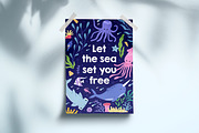 Marine life. Sea set, banner, cards, an Animal Illustration by Good Studio (Thumbnail 12 of 12)