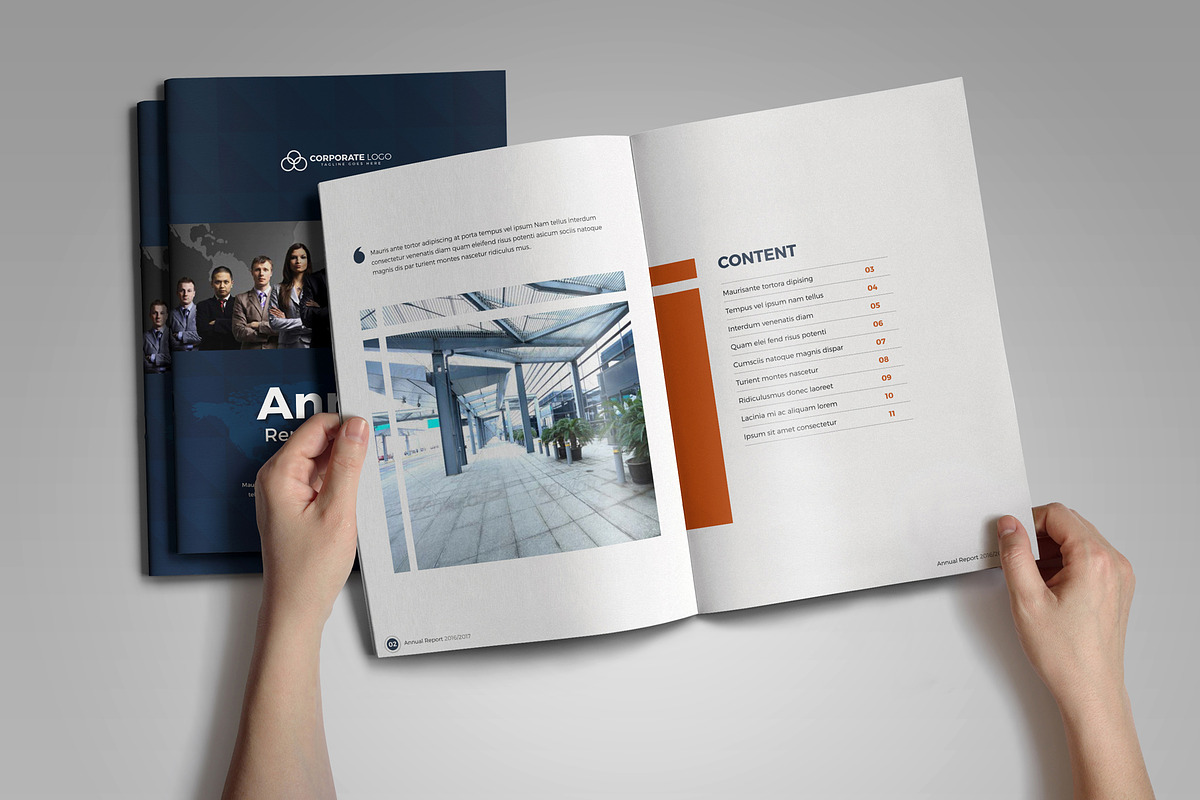 Annual Report Template V3, a Brochure Template by JanySultana (Photo 2 of 14)