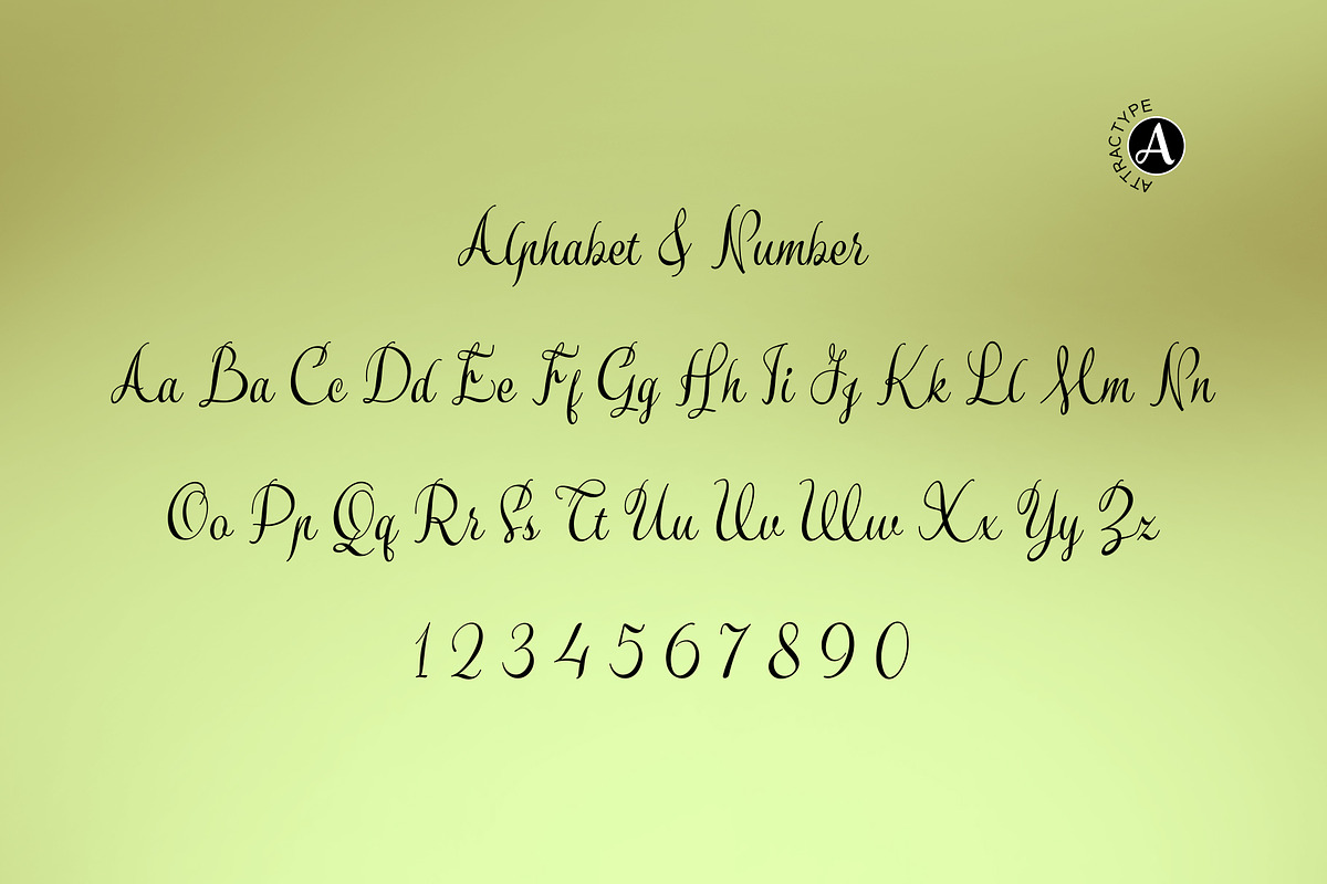 Smiling Moon - Modern script font, a Script Font by Attractype (Photo 6 of 9)