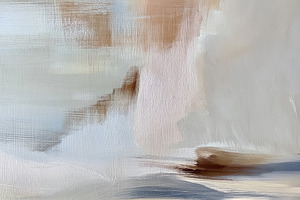 Abstract painting creating a calming landscape with soft brushst, a Decorative Illustration by Studio ANNA
