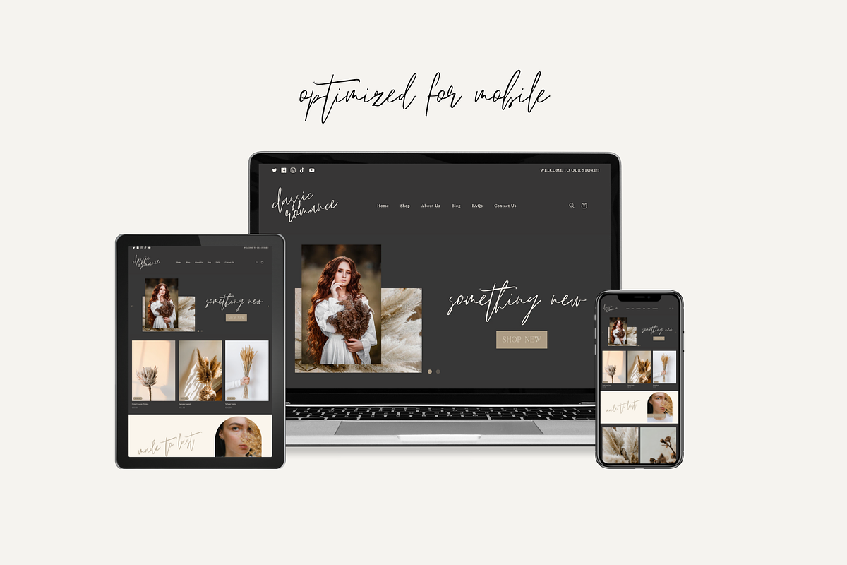 Shopify Template | Classic Romance, a Templates & Theme by Easy Website Themes (Photo 6 of 9)