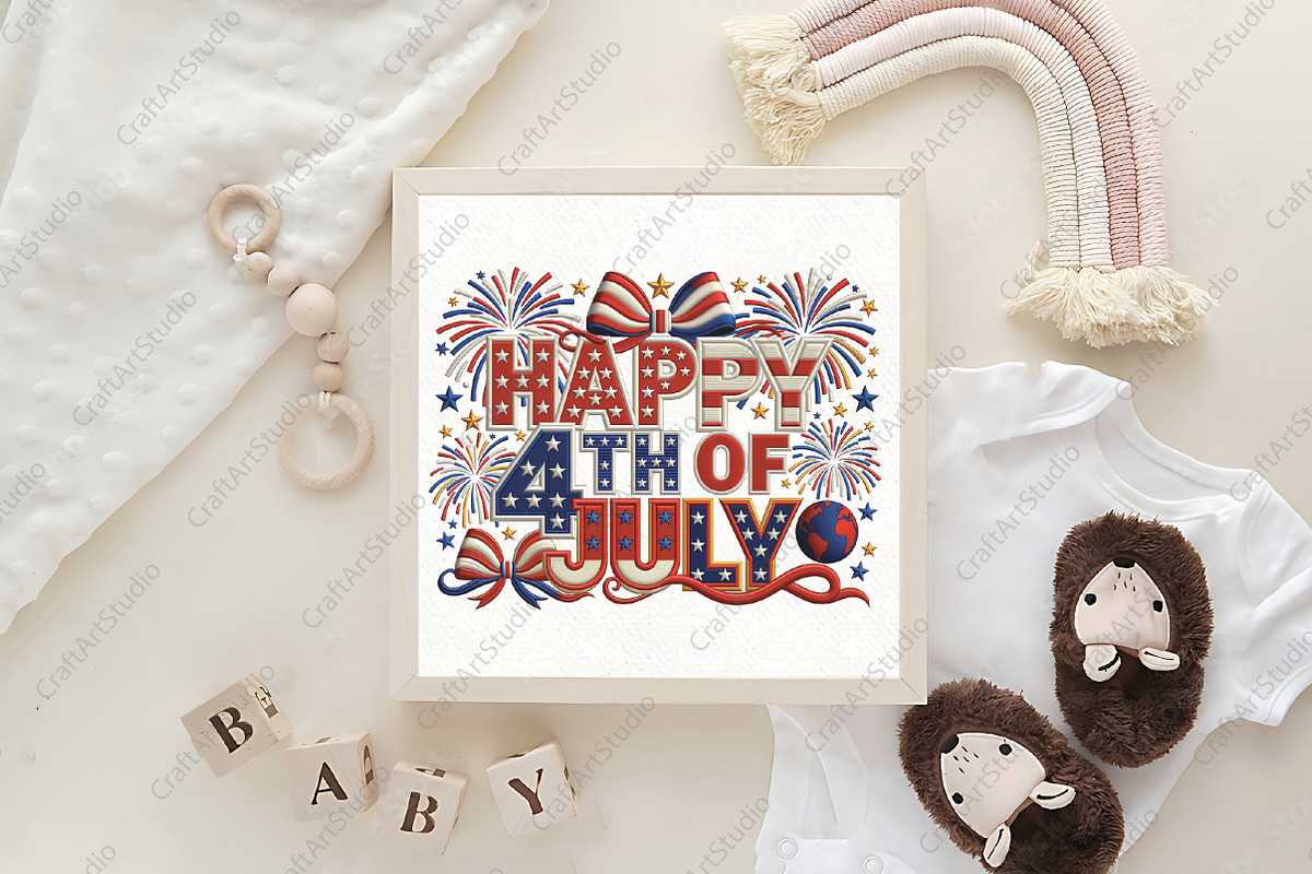 Happy 4th of July PNG, an Illustration by CraftArtStudio (Photo 4 of 4)