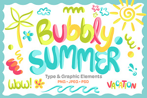 Bubbly Summer Graphic Elements