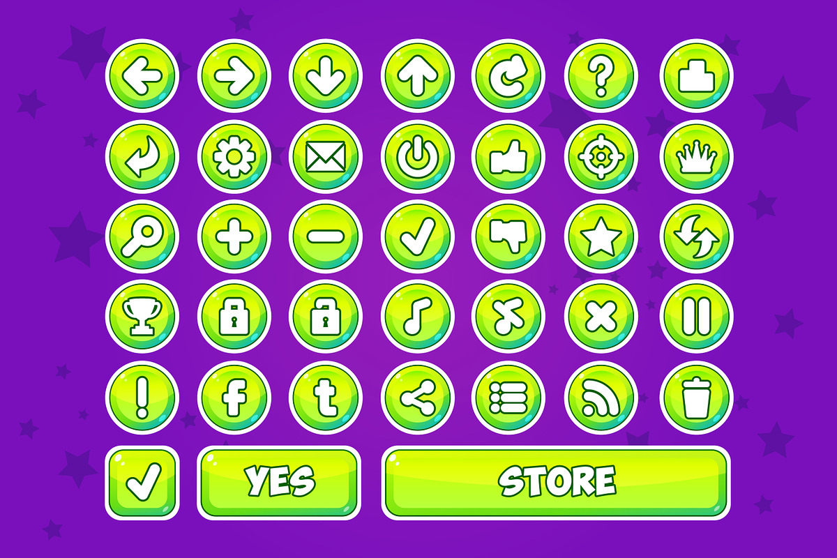 game button, a Graphic by Game Ui art (Photo 3 of 4)