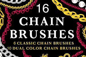 16 Procreate Chain Brushes