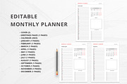 2023 Monthly Planner Bundle Pack, a Stationery Template by Design Zone (Thumbnail 3 of 6)