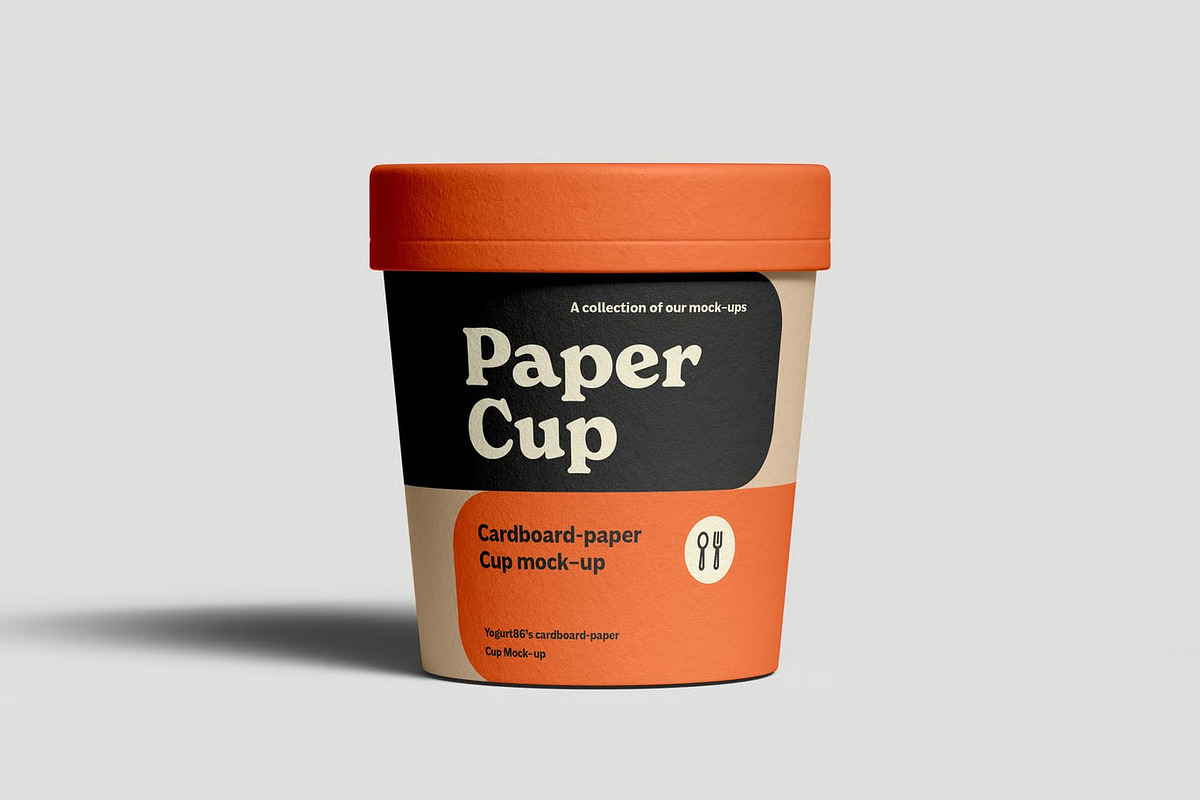 Cardboard Cup Mockup, a Packaging Mockup by zippypixelstudio (Photo 6 of 14)