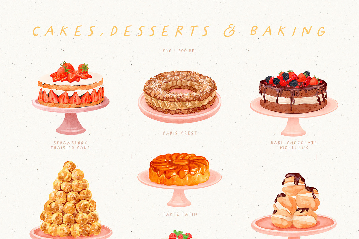FRENCH PATISSERIE, a Food Illustration by annartdreams (Photo 4 of 10)