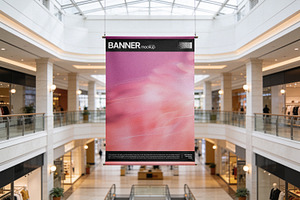 Shopping Mall Banner Mockup, an Advertising Mockup by Design Squad