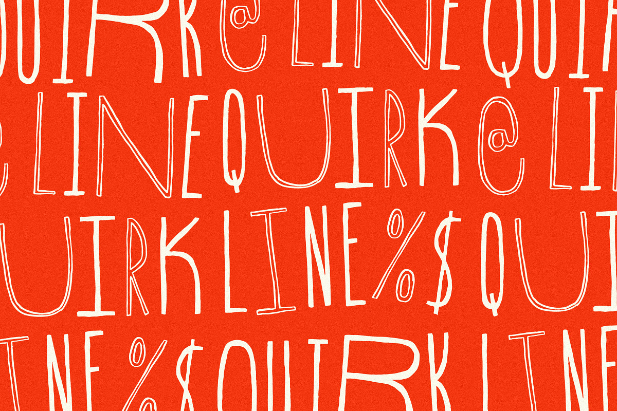 QUIRKLINE - Playful Handcrafted Font, a Handwritten Font by Tom Chalky (Photo 3 of 6)