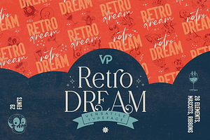 SALE! Retro Dream Family - 29 Fonts